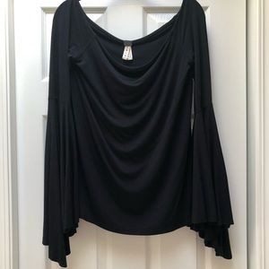 Free People bell sleeved blouse
